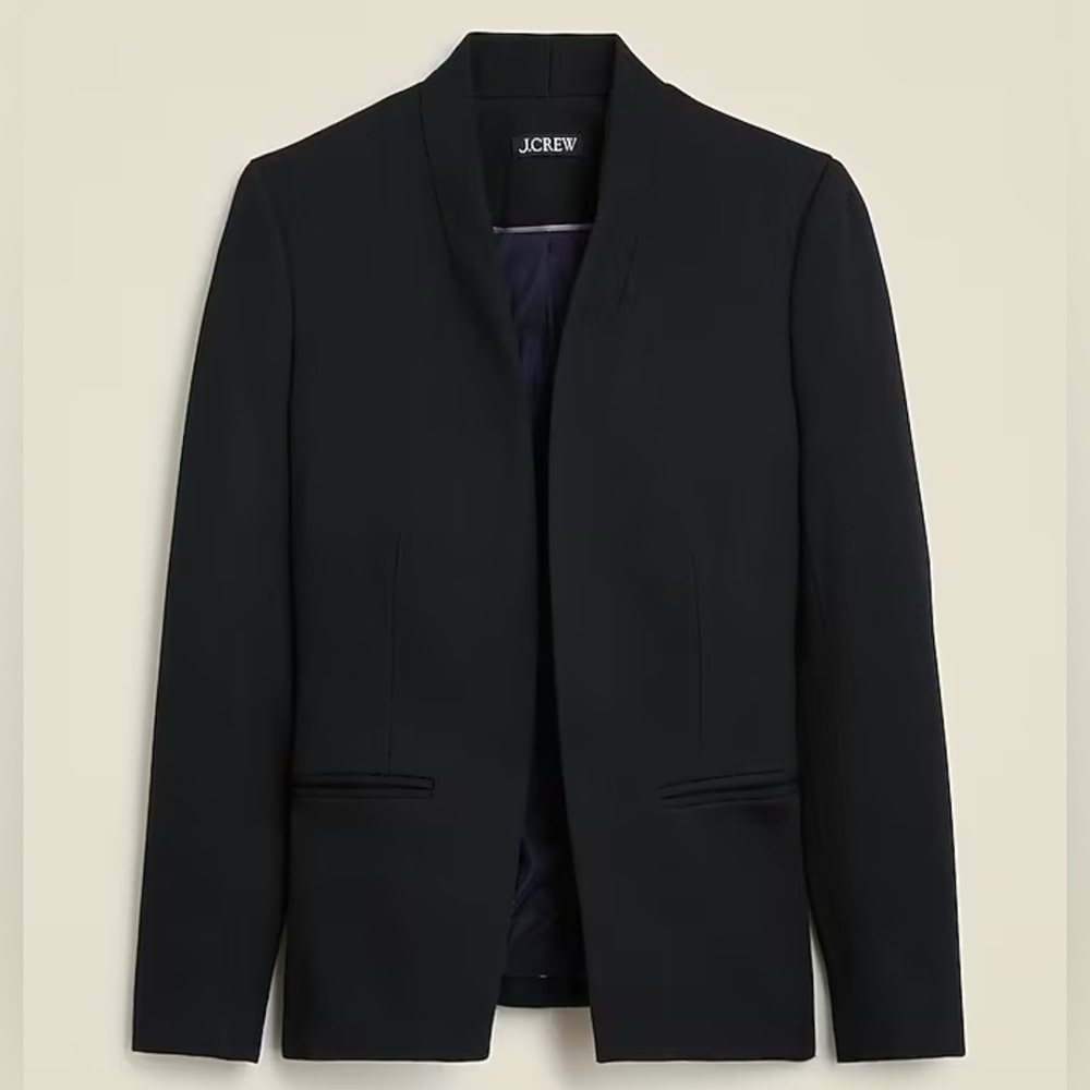 J.Crew Going-Out Blazer in Stretch Twill Black Size 4T NEW